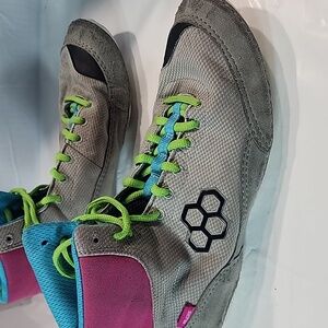 Rudis Colt 2.0 Wrestling Shoes M 9.5 / W 11 Magenta Lime Gray